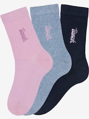 Chaussettes basiques avec logo brodé de qualité