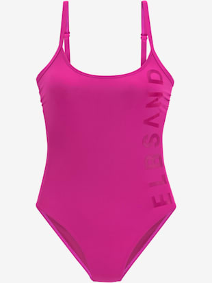 Maillot de bain marque inscrite ton sur ton