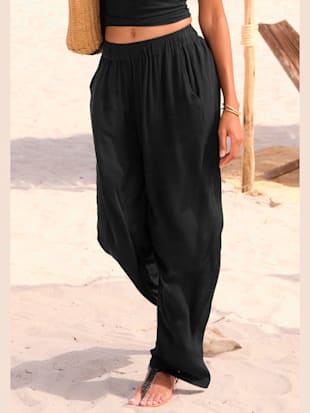Pantalon large élastique latéral à la ceinture (Image 1)