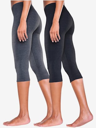 Legging corsaire lot de 2 leggings basiques, longueur 3/4 (Image 2)