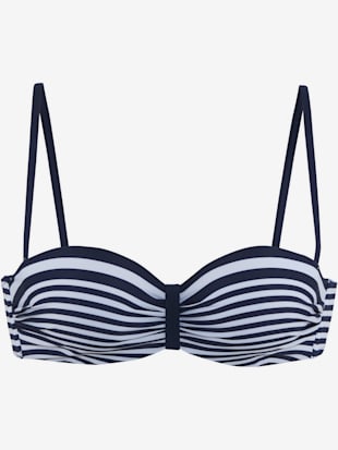 Haut de bikini bandeau à armatures style marin élégant (Image 7)