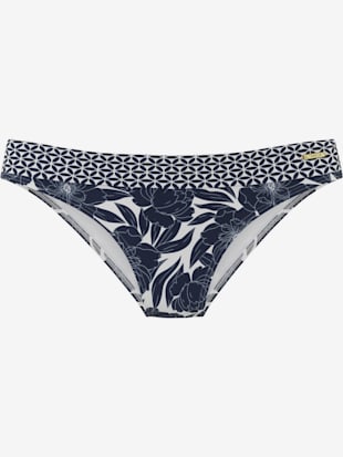 Slip de bain imprimé floral tendance contrasté (Image 2)