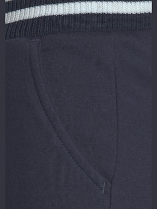 Short en matière sweat short en coton molletonné avec logo brodé