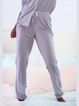 Bas de pyjama pantalon de nuit s.oliver avec passepoils contrastés