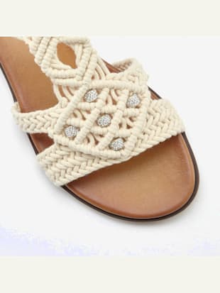 Sandales chaussures en textile, chaussures en tissu : textile doux et souple (Image 2)