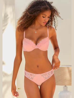 Joli soutien-gorge push-up avec dentelle jacquard douce