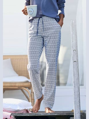 Pantalon de nuit pantalon de pyjama avec imprimé sur toute la surface