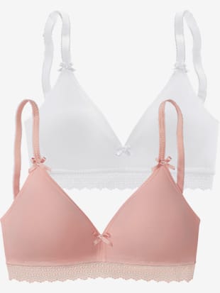 Soutien-gorge bralette (sans garnissage) sans armatures en lot de 2