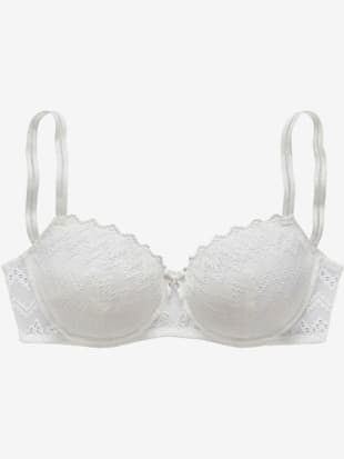 Soutien-gorge à coques féminin avec petit nœud décoratif et accessoire métallique tendance