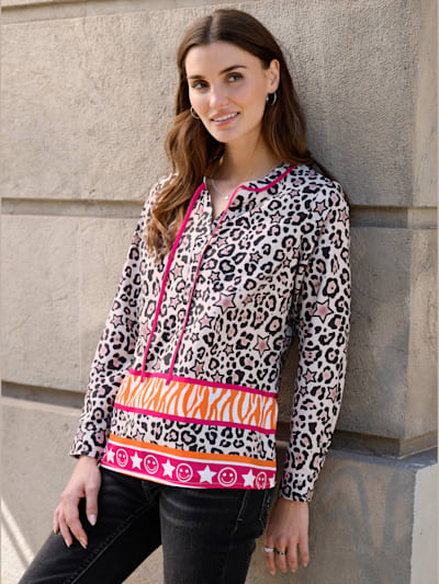 Chemisier à manches longues qualité tissée