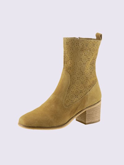 Bottines jaunes pour femme chic sur helline