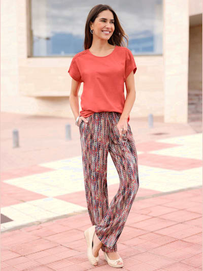 Pantalon imprimé qualité tissée