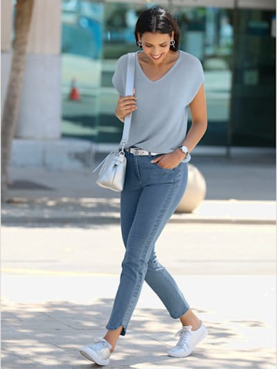 Jean petites pierres brillantes fantaisie