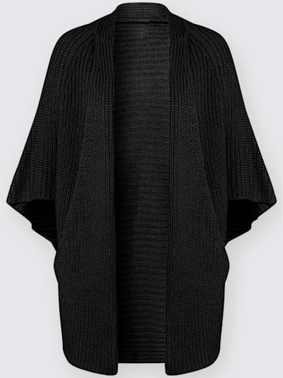 Veste en tricot coupe ouverte affinante