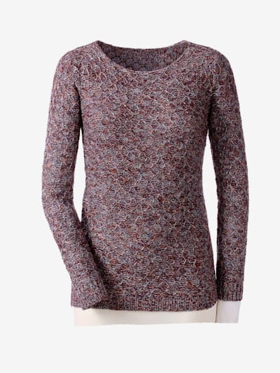 Pull encolure ronde superbe fil multicolore