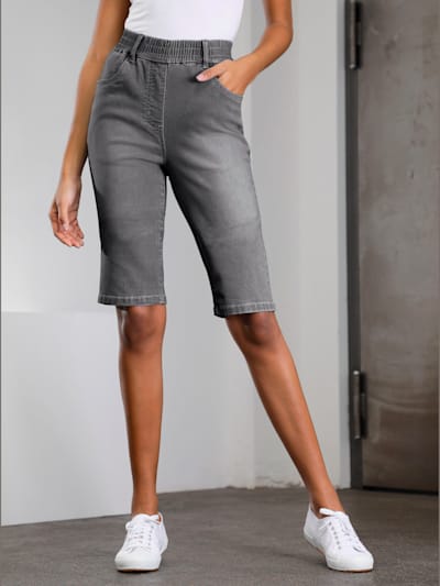 Bermuda en jean ceinture haute