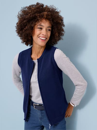 Gilet en tricot pur coton