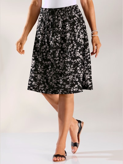Jupe tissée pure viscose