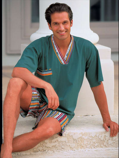 Pyjama court jersey fin
