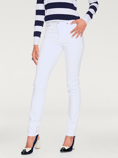 Jeans effet ventre plat coupe skinny tendance
