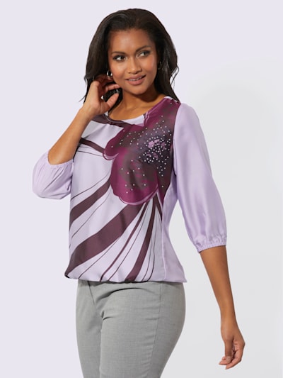 Chemisier satin mat élégant