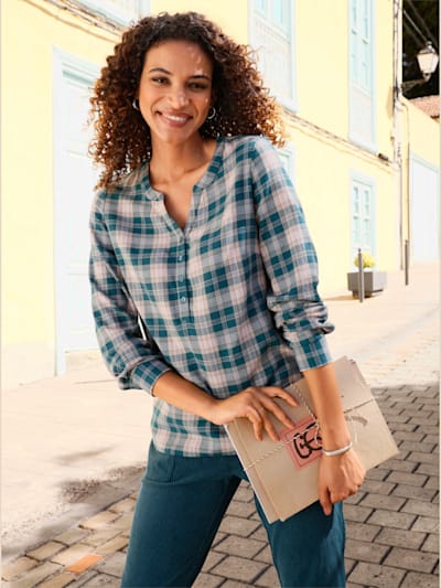 Chemisier à carreaux flanelle légère très douce