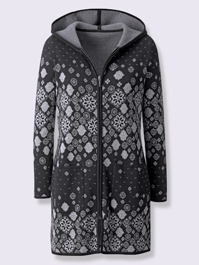Veste longue en tricot qualité coton