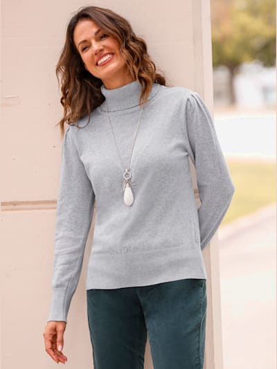 Pull à col roulé tricot fin