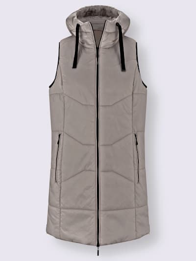 Gilet matelassé jolie coupe longue moderne
