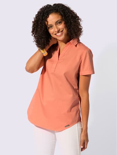 Tunique Légère Frapp Orange - Taille 42 - Neuf Avec étiquettes - Look Décontracté Et Fluide
