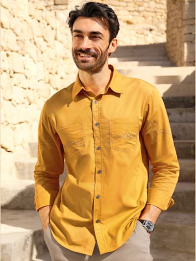 Chemise à manches longues allure élégante