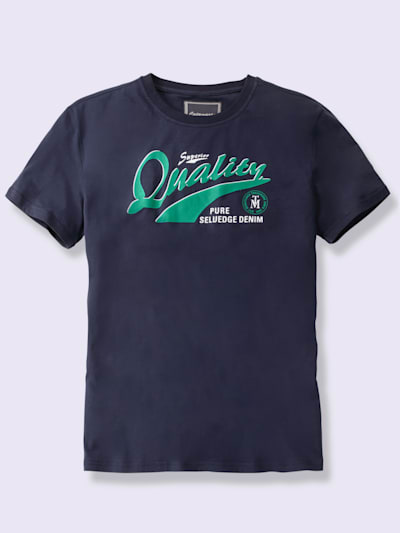 T-shirt imprimé plaqué devant
