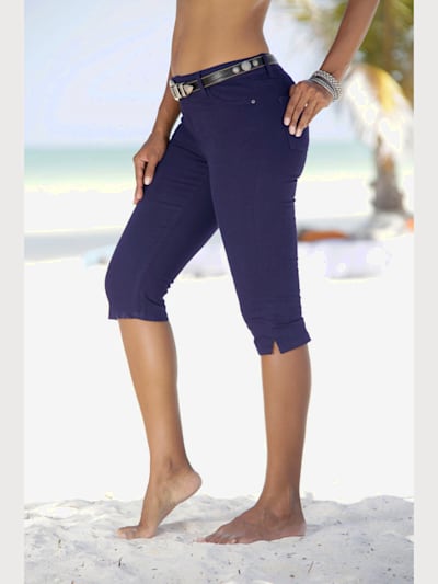 Pantalon 3/4 coupe 5 poches classique