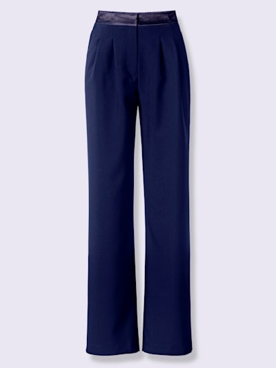 Pantalon garniture de satin décorative