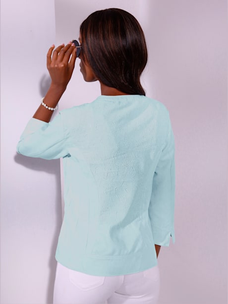 Blazer toucher velouté