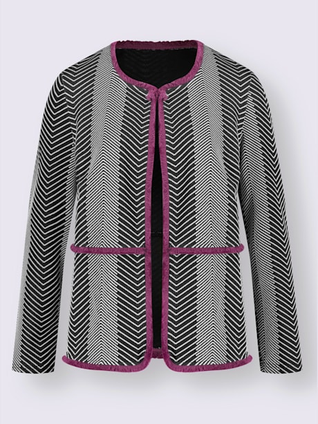 Blazer jacquard sans doublure