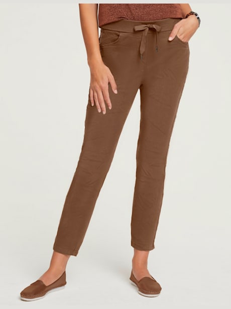 Pantalon de jogging aspect plissé tendance
