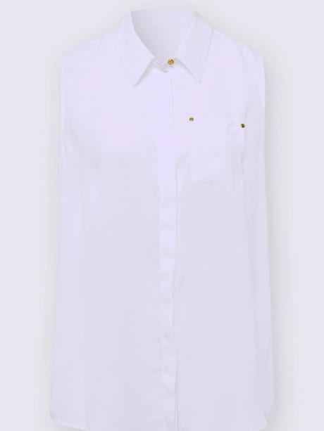 Liquette patte de boutonnage invisible