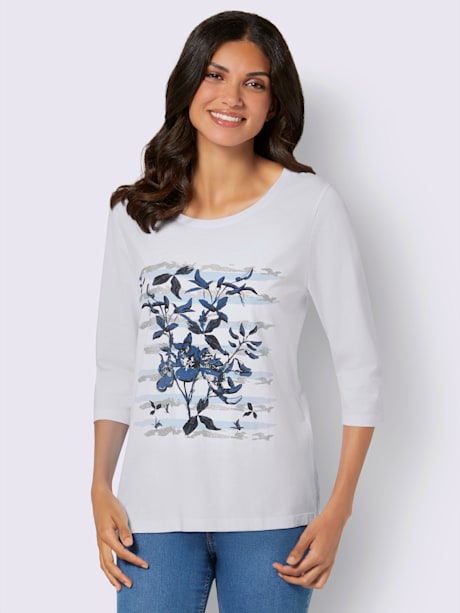 T-shirt à manches 3/4 imprimé