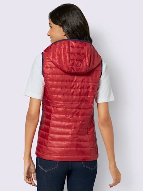 Gilet matelassé rayures galon tendance