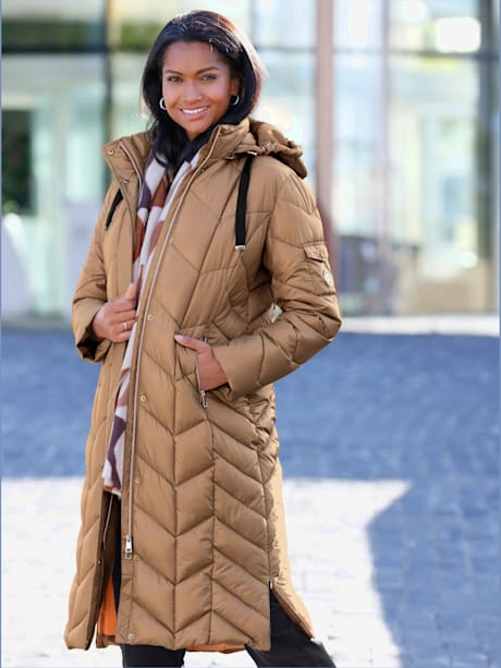 Manteau capuche amovible réglable en largeur