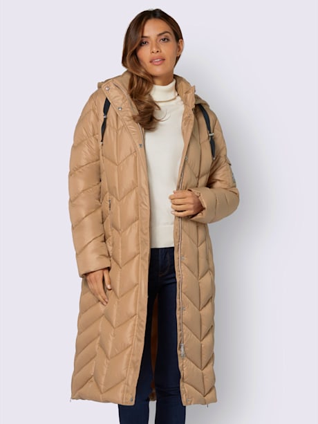 Manteau capuche amovible réglable en largeur
