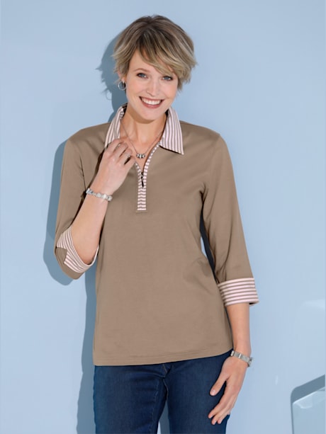 T-shirt à manches 3/4 jolies rayures