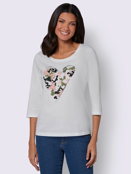 T-shirt à manches 3/4 imprimé