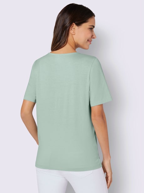 T-shirt à manches courtes imprimé papillon
