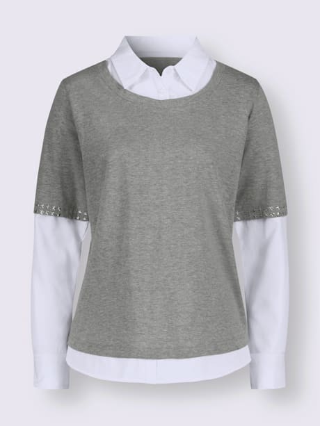 T-shirt 2 en 1 pourcentage élevé de coton
