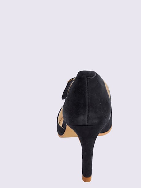 Escarpins cuir velours de chèvre