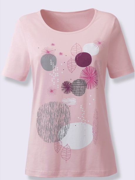 T-shirt femme en coton manches courtes