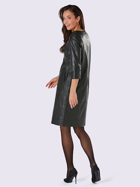 Robe en cuir d'agneau nappa superbe exclusivité