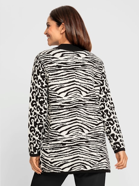 Veste en tricot motif jacquard